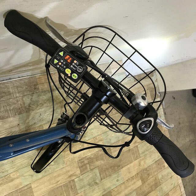 【中古】 電動自転車 小径車 ブリヂストン リアルストリームミニ ブルー 20インチ ...
