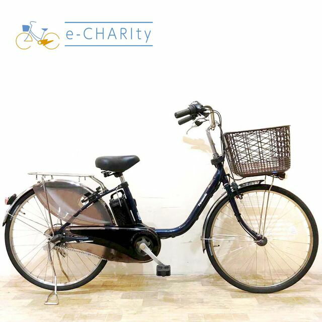 【中古】 電動自転車 ママチャリ パナソニック ビビDX ネイビー 24インチ KG053 電動アシスト自転車 【神戸在庫】
