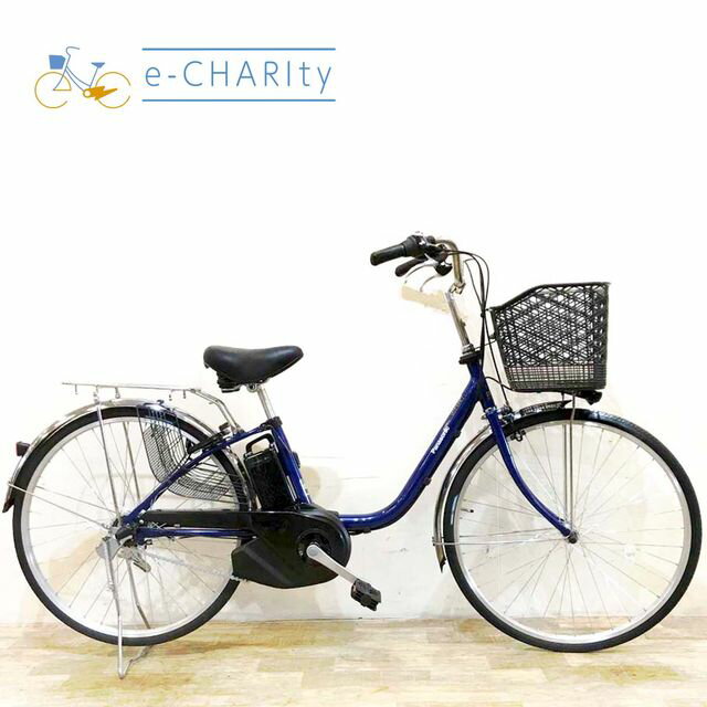 【中古】 電動自転車 ママチャリ パナソニック ビビSX ネイビー 26インチ KG088 電動アシスト自転車 【神戸在庫】