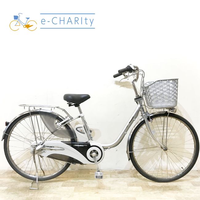 乐天商城 - 【楽天スーパーSALE期間中★ポイント5倍】【中古】 電動自転車 ママチャリ パナソニック ビビDX シルバー 26インチ KG113 電動アシスト自転車 【神戸在庫】
