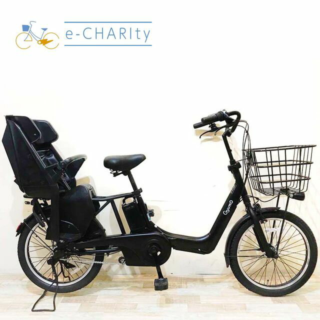 【中古】 電動自転車 子ども乗せ 子供乗せ パナソニック ギュット アニーズ ブラック 20インチ  ...