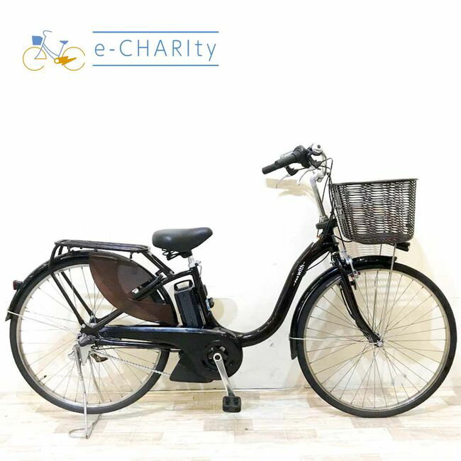 【楽天スーパーSALE期間中★ポイント5倍】【中古】 電動自転車 ママチャリ ヤマハ PAS ウィズ ブラウン 26インチ KH021 電動アシスト自転車 【神戸在庫】
