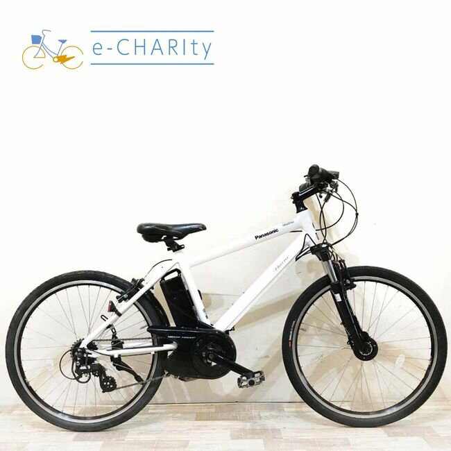 乐天商城 - 【楽天スーパーSALE期間中★ポイント5倍】【中古】 電動自転車 スポーツ パナソニック ハリヤ ホワイト 26インチ KH025 電動アシスト自転車 【神戸在庫】
