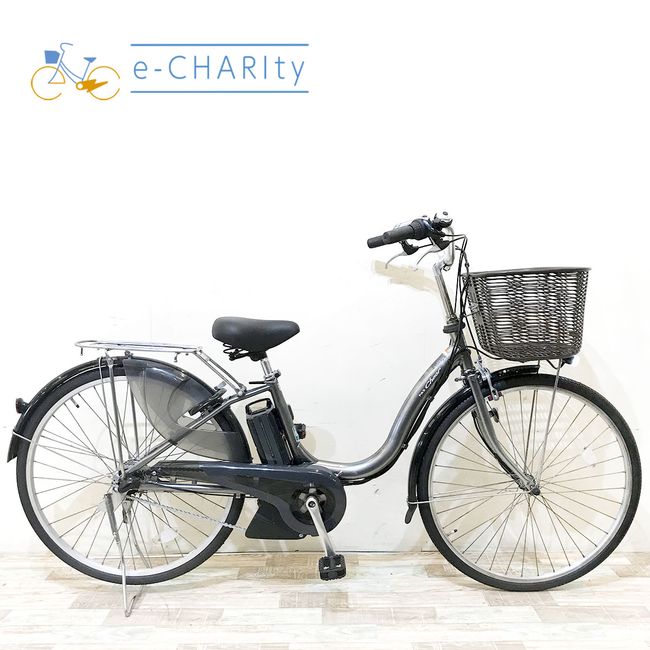 乐天商城 - 【楽天スーパーSALE期間中★ポイント5倍】【中古】 電動自転車 ママチャリ ヤマハ PAS チア シルバー 26インチ KH030 電動アシスト自転車 【神戸在庫】