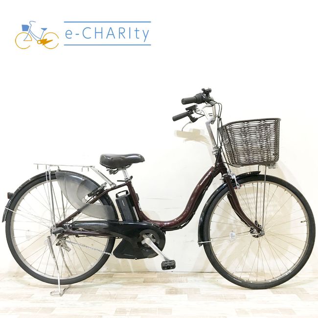 【楽天スーパーSALE期間中★ポイント5倍】【中古】 電動自転車 ママチャリ ヤマハ PAS ナチュラL ブラウン 26インチ KH033 電動アシスト自転車 【神戸在庫】