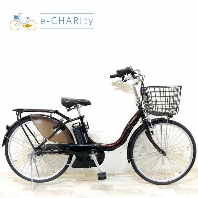 乐天商城 - 【楽天スーパーSALE期間中★ポイント5倍】【中古】 電動自転車 ママチャリ ブリヂストン アシスタファイン ブラウン 24インチ KH042 電動アシスト自転車 【神戸在庫】
