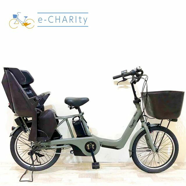 【中古】 電動自転車 子ども乗せ 子供乗せ パナソニック ギュットアニーズ グリー...