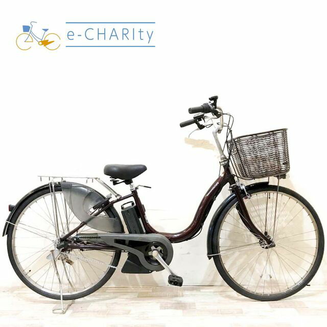樂天商城 - 【中古】 電動自転車 ママチャリ ヤマハ PAS ナチュラ ブラウン 26インチ KH058 電動アシスト自転車 【神戸在庫】