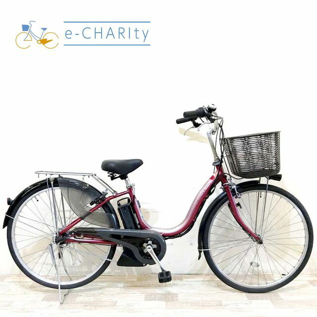 樂天商城 - 【中古】 電動自転車 ママチャリ ヤマハ PAS チア レッド 26インチ KH063 電動アシスト自転車 【神戸在庫】