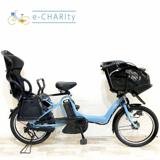 楽天マラソン期間中ポイント10倍 【中古】 電動自転車 子ども乗せ 子供乗せ ヤマハ PAS キッスミニ ブルー 20インチ KH065 電動アシスト自転車 【神戸在庫】
