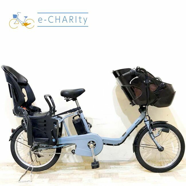 楽天マラソン期間中ポイント10倍 【中古】 電動自転車 子ども乗せ 子供乗せ パナソニック ギュットミニDX ブルー 20インチ KH067 電動アシスト自転車 【神戸在庫】