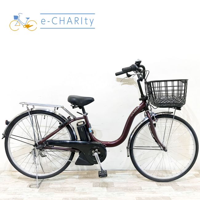 樂天商城 - 【中古】 電動自転車 ママチャリ ヤマハ PAS チア ブラウン 26インチ KH073 電動アシスト自転車 【神戸在庫】