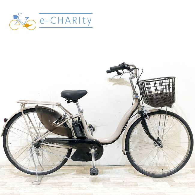 乐天商城 - 【中古】 電動自転車 ママチャリ ヤマハ PAS ナチュラL DX ベージュ 26インチ KH077 電動アシスト自転車 【神戸在庫】