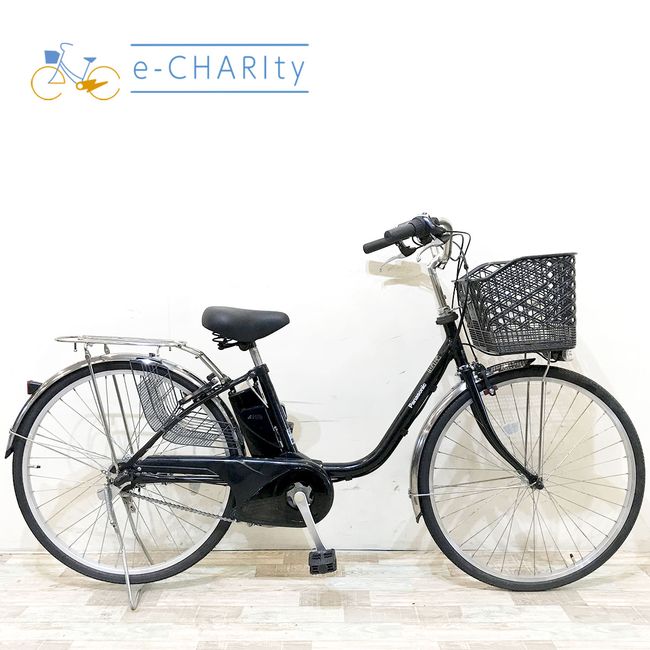 樂天商城 - 【中古】 電動自転車 ママチャリ パナソニック ビビTX ブラック 26インチ KH078 電動アシスト自転車 【神戸在庫】