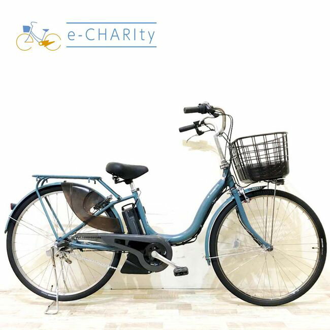 樂天商城 - 【中古】 電動自転車 ママチャリ ヤマハ PAS ナチュラ グリーン 26インチ KH084 電動アシスト自転車 【神戸在庫】