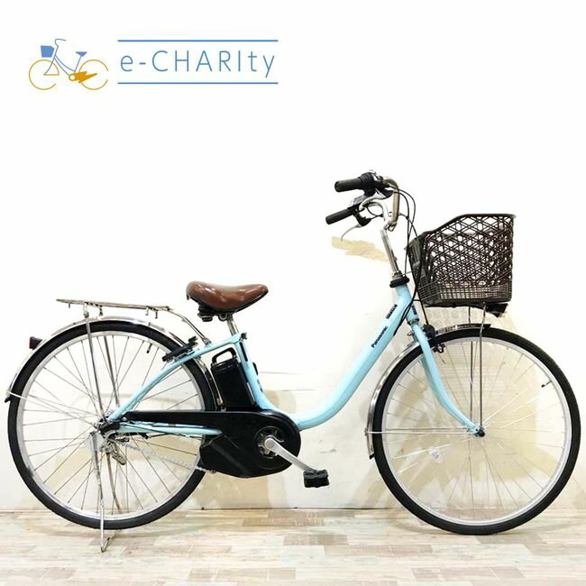樂天商城 - 【中古】 電動自転車 ママチャリ パナソニック ビビYX ブルー 26インチ KH086 電動アシスト自転車 【神戸在庫】