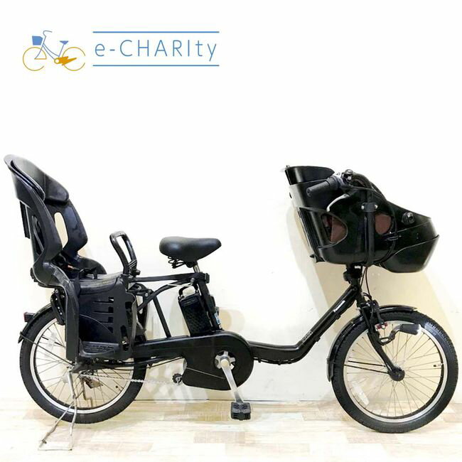 楽天マラソン期間中ポイント10倍 【中古】 電動自転車 子ども乗せ 子供乗せ パナソニック ギュットミニDX ブラック 20インチ KH089 電動アシスト自転車 【神戸在庫】
