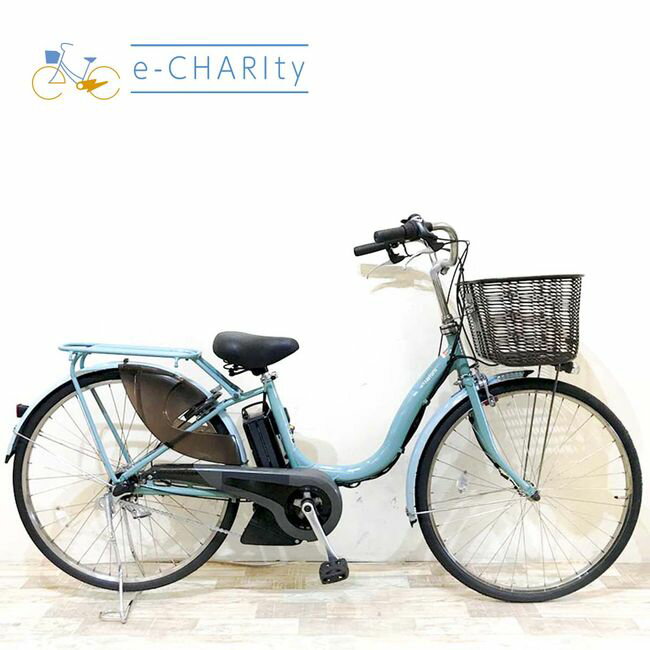 樂天商城 - 【中古】 電動自転車 ママチャリ ヤマハ PAS ナチュラ ブルー 26インチ KH097 電動アシスト自転車 【神戸在庫】