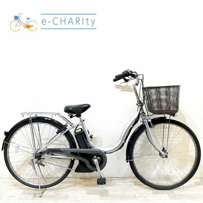 樂天商城 - 【中古】 電動自転車 ママチャリ ヤマハ PAS ナチュラ シルバー 26インチ KH098電動アシスト自転車 【神戸在庫】