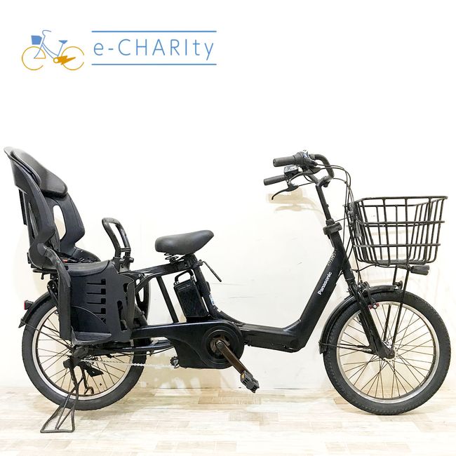 楽天マラソン期間中ポイント10倍 【中古】 電動自転車 子ども乗せ 子供乗せ パナソニック ギュットアニーズEX ブラック 20インチ KH109 電動アシスト自転車 【神戸在庫】