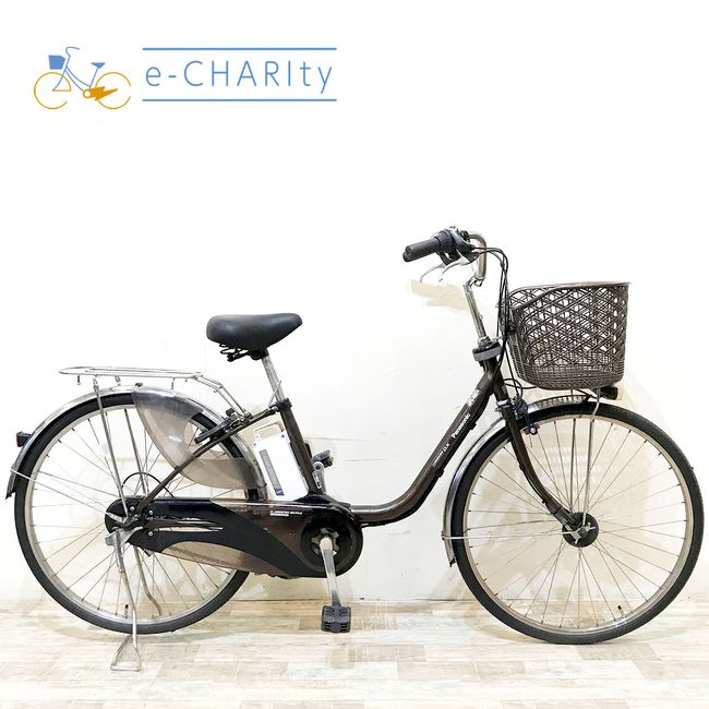 楽天マラソン期間中ポイント10倍 【中古】 電動自転車 ママチャリ パナソニック ビビDX ブラウン 26インチ KH110 電動アシスト自転車 【神戸在庫】