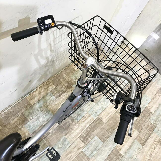 【中古】 電動自転車 業務用 パナソニック パートナーU シルバー 24インチ KH116 ...