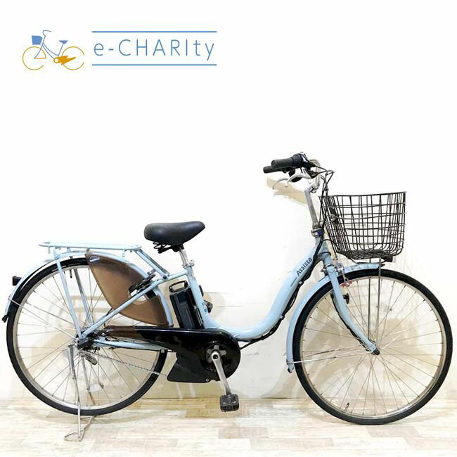 楽天マラソン期間中ポイント10倍 【中古】 電動自転車 ママチャリ ブリヂストン アシスタ ブルー 26インチ KH122 電動アシスト自転車 【神戸在庫】