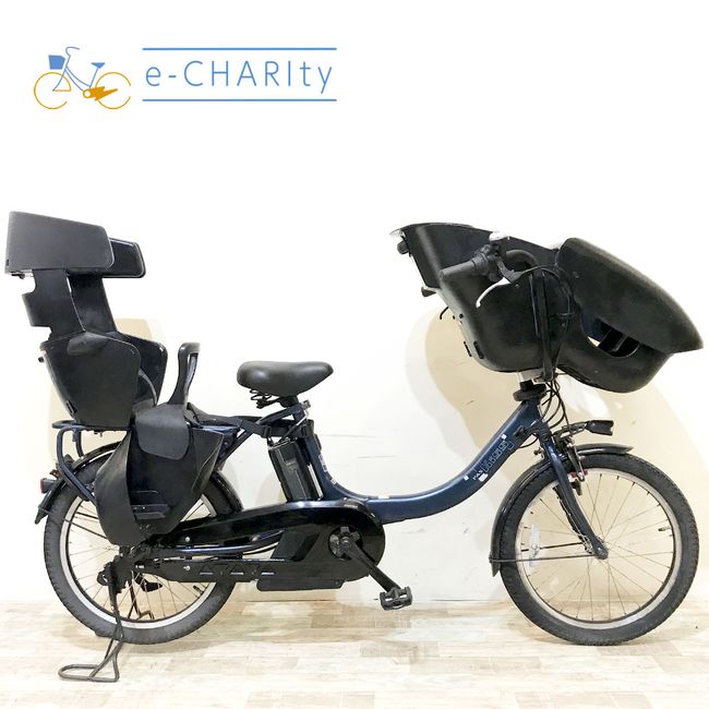 【中古】 電動自転車 子ども乗せ 子供乗せ ヤマハ PAS キッスミニアン ネイビー 20インチ KI048 電動アシスト自転車 【神戸在庫】
