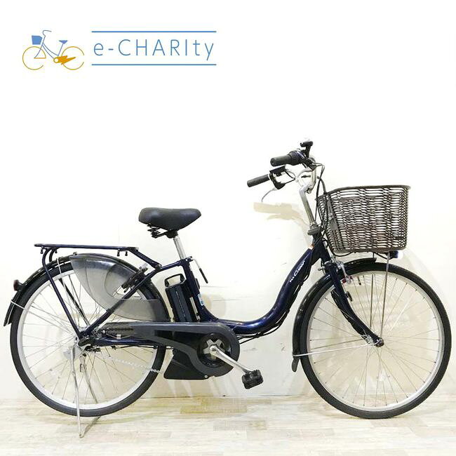 【中古】 電動自転車 ママチャリ ヤマハ PAS チア ネイビー 24インチ KI058 電動アシスト自転車 【神戸在庫】