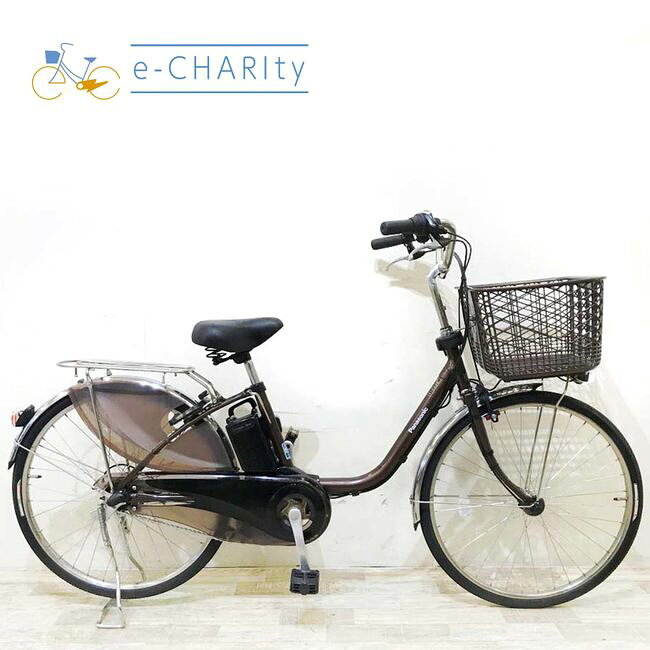 【中古】 電動自転車 ママチャリ パナソニック ビビDX ブラウン 24インチ KI071電動アシスト自転車 【神戸在庫】