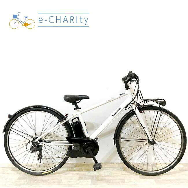 【中古】 電動自転車 スポーツ パナソニック ベロスター ホワイト 700×38Cインチ KJ013 電動アシスト自転車 【神戸在庫】