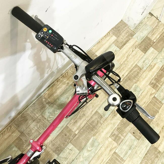 【中古】 電動自転車 小径車 パナソニック リルト ピンク 20インチ KJ026 電動アシ...