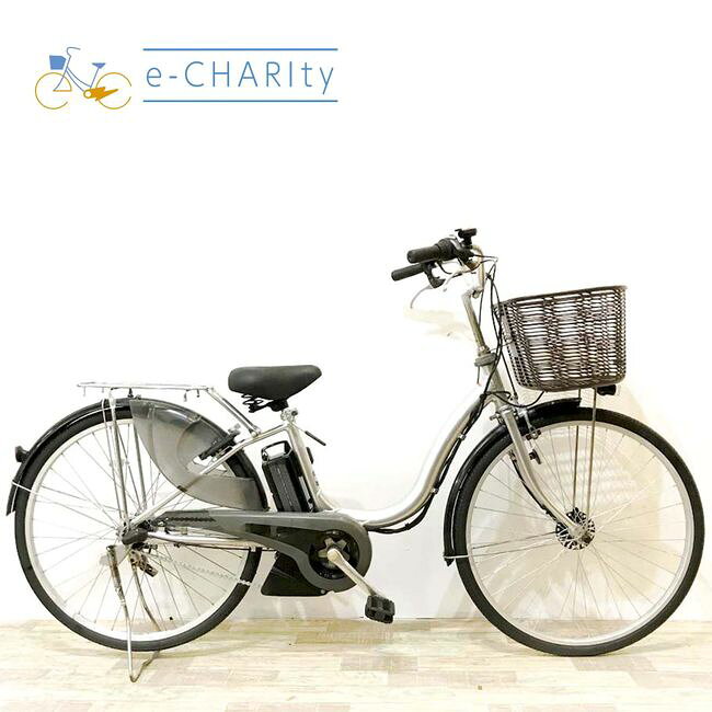 【中古】 電動自転車 ママチャリ ヤマハ PAS ナチュラ シルバー 26インチ KJ040 電動アシスト自転車 【神戸在庫】