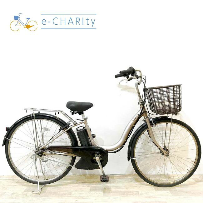 【中古】 電動自転車 ママチャリ ブリヂストン アシスタDX ゴールド 26インチ KJ05...