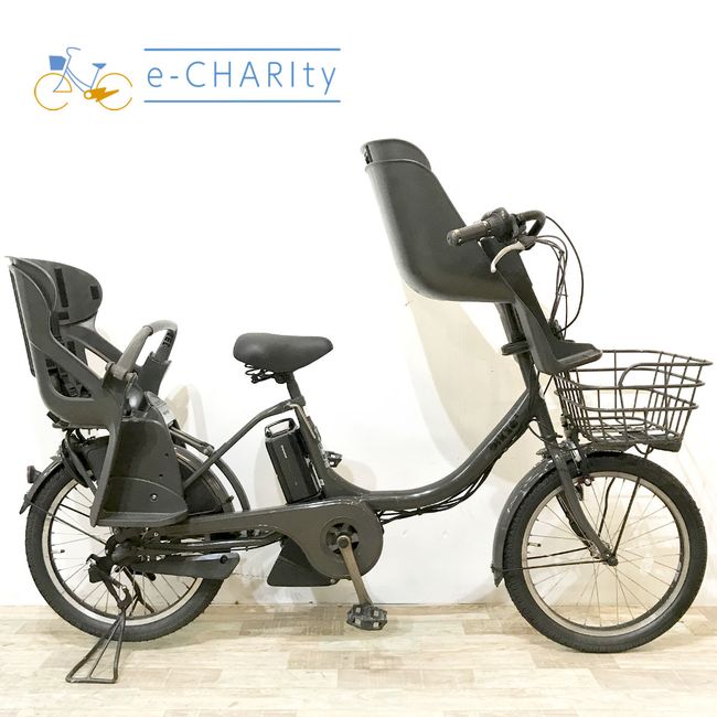 【中古】 電動自転車 子ども乗せ 子供乗せ ブリヂストン ビッケ2e グレー 20インチ KJ075 電動アシスト自転車 【神戸在庫】
