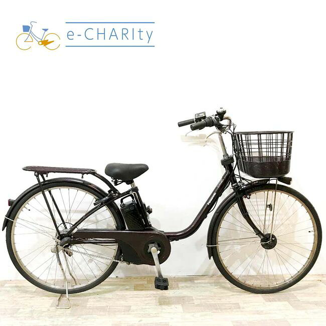 【中古】 電動自転車 ママチャリ パナソニック ビビDX ブラウン 26インチ KJ078 電動アシスト自転車 【神戸在庫】