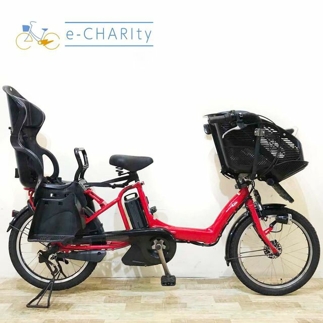 【期間限定★3000円OFFクーポン配布】【中古】【大坂・兵庫・京都限定】 電動自転車 子ども乗せ 子供乗せ ヤマハ PAS Kiss mini パス キッス ミニ レッド 20インチ KV060 神戸 電動アシスト自転車
