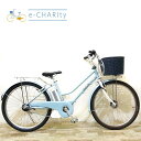 【期間限定★3000円OFFクーポン配布】【中古】 電動自転車 ママチャリ ブリヂストン デリーシェ ブルー 26インチ KV071 電動アシスト自転車 【神戸在庫】