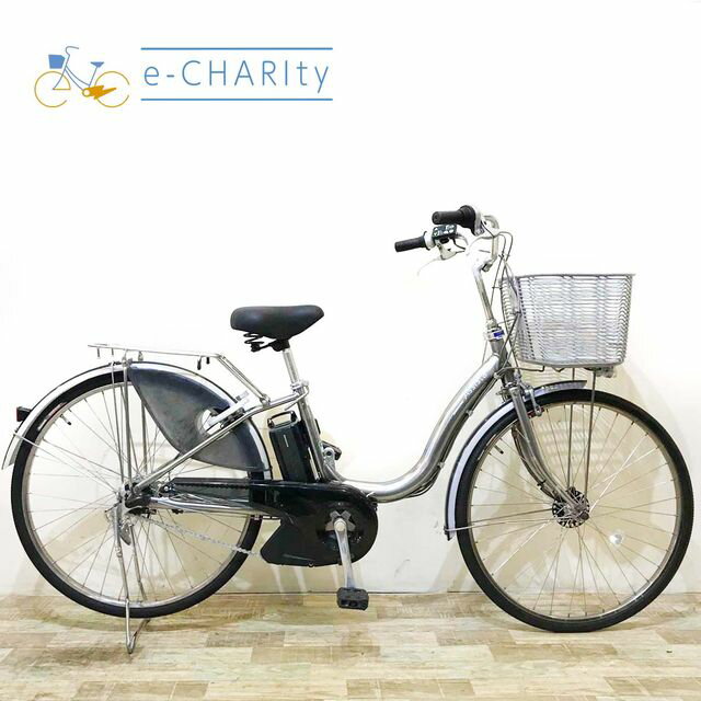 【期間限定★3000円OFFクーポン配布】【中古】【大坂・兵庫・京都限定】 電動自転車 ママチャリ ブリヂストン アシスタ プラス シルバー 26インチ KV077 神戸 電動アシスト自転車