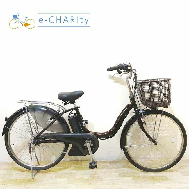 【中古】 電動自転車 ママチャリ ヤマハ PAS ナチュラ M ブラウン 24インチ KE083 電動アシスト自転車 【神戸在庫】