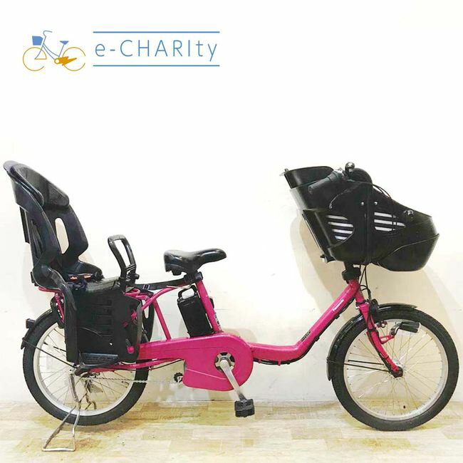 【中古】 電動自転車 子ども乗せ 子供乗せ パナソニック ギュット ミニ DX ピンク 20インチ KE085 電動アシスト自転車 【神戸在庫】