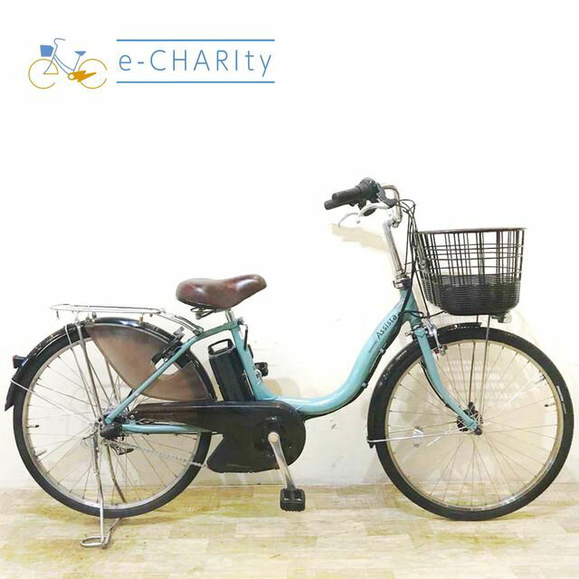 【中古】 電動自転車 ママチャリ ブリヂストン アシスタ DX ミント 24インチ KE111 電動アシスト自転車 【神戸在庫】