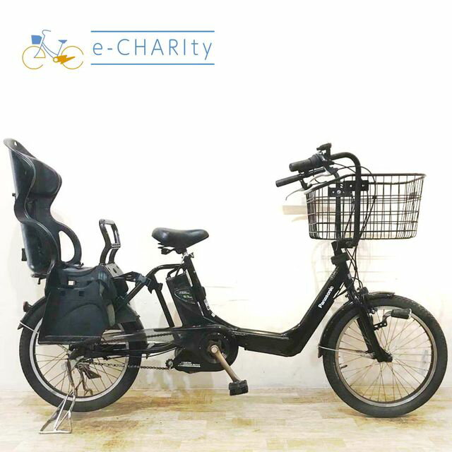 【中古】 電動自転車 子ども乗せ 子供乗せ パナソニック ギュット ミニ K ブラック 20インチ KE116 電動アシスト自転車 【神戸在庫】