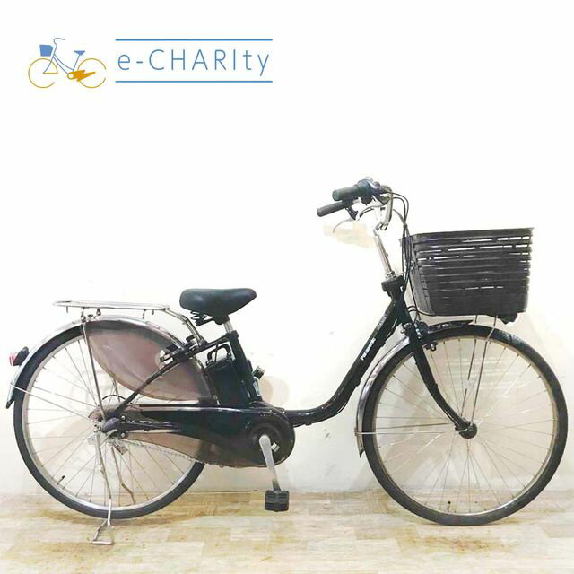 【中古】 電動自転車 ママチャリ パナソニック ビビ DX ブラック 26インチ KE121 電動アシスト自転車 【神戸在庫】