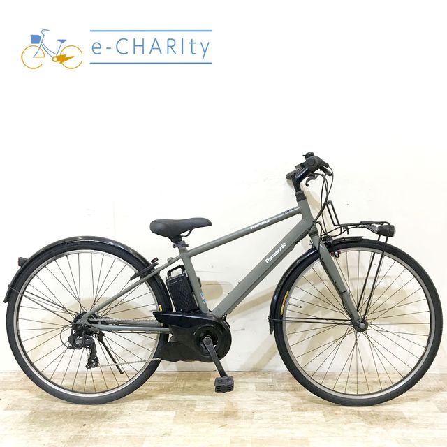 【中古】 電動自転車 スポーツ パナソニック ベロスター カーキ 700×38C KE143 電動アシスト自転車 【神戸在庫】