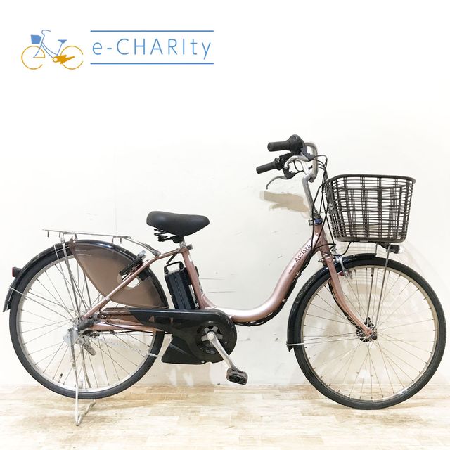 【中古】 電動自転車 ママチャリ ブリヂストン アシスタ DX ピンク 24インチ KF010 電動アシスト自転車 【神戸在庫】