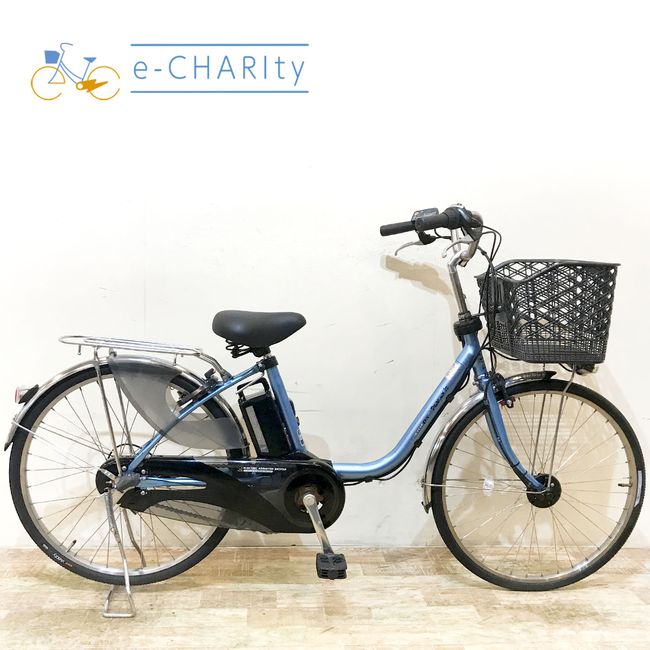 【中古】 電動自転車 ママチャリ パナソニック ビビ DX ブルー 24インチ KF012 電動アシスト自転車 【神戸在庫】