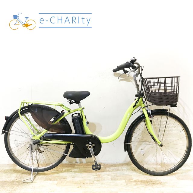 Other - 【中古】 電動自転車 ママチャリ ヤマハ PAS With パス ウィズ グリーン 24インチ KF021 電動アシスト自転車 【神戸在庫】