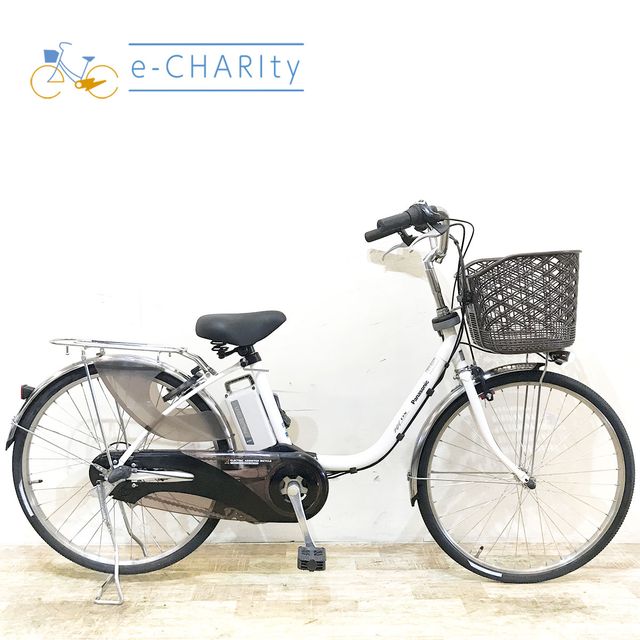【中古】 電動自転車 ママチャリ パナソニック ビビ DX ホワイト 24インチ KF028 電動アシスト自転車 【神戸在庫】