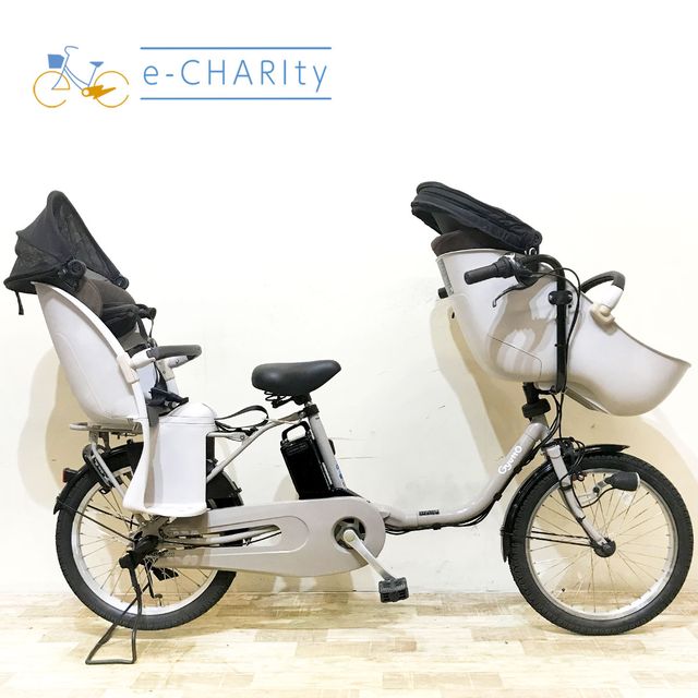 【中古】 電動自転車 子ども乗せ 子供乗せ パナソニック ギュット クルーム DX グレー 20インチ KF036 電動アシスト自転車 【神戸在庫】